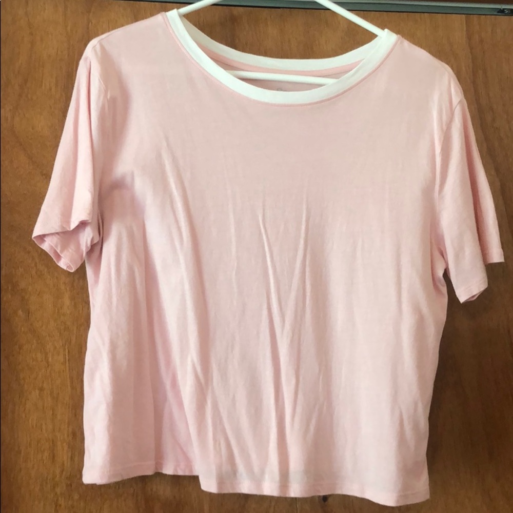 Baby Pink Crop Crewneck